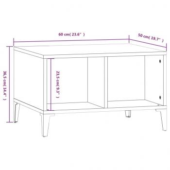 Couchtisch Grau Sonoma 60x50x36,5 cm Holzwerkstoff