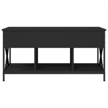 Couchtisch Schwarz 100x55x50 cm Holzwerkstoff und Metall