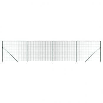 Maschendrahtzaun mit Bodenflansch Grün 2,2x10 m