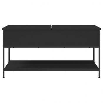 Couchtisch Schwarz 100x50x50 cm Holzwerkstoff und Metall