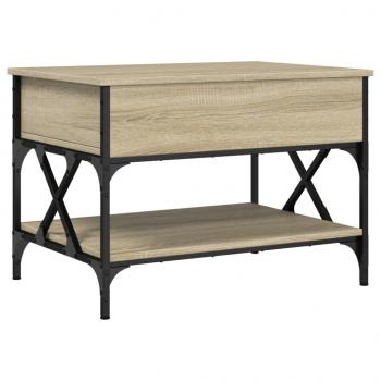 Couchtisch Sonoma-Eiche 70x50x50 cm Holzwerkstoff und Metall