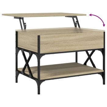 Couchtisch Sonoma-Eiche 70x50x50 cm Holzwerkstoff und Metall