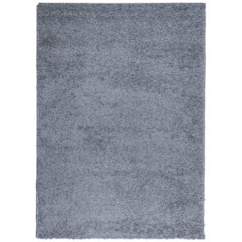 ARDEBO.de - Teppich Shaggy Hochflor Modern Blau 240x340 cm