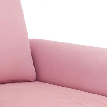 2-Sitzer-Sofa Rosa 120 cm Samt