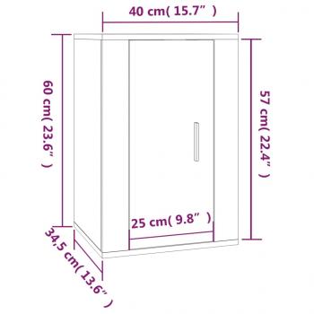 TV-Wandschrank Sonoma-Eiche 40x34,5x60 cm