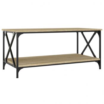 Couchtisch Sonoma Eiche 100x50x45 cm Holzwerkstoff und Eisen