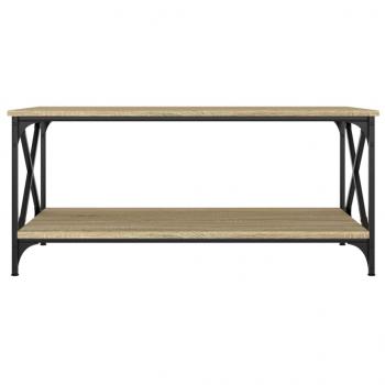 Couchtisch Sonoma Eiche 100x50x45 cm Holzwerkstoff und Eisen