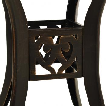 5-tlg. Bistro-Set Aluminiumguss Bronzen