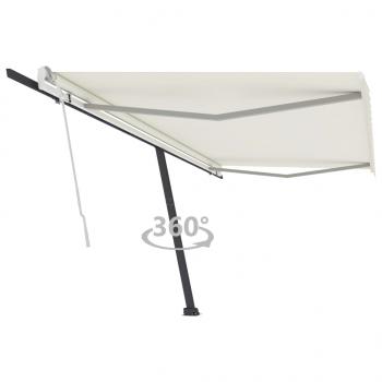 ARDEBO.de - Standmarkise Manuell Einziehbar 500x350 cm Creme