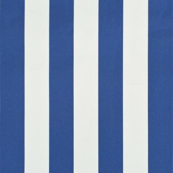 Einziehbare Markise 300×150 cm Blau und Weiß