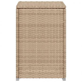 Propan-Tank-Verstecktisch Beige 40x40x60 cm Poly Rattan