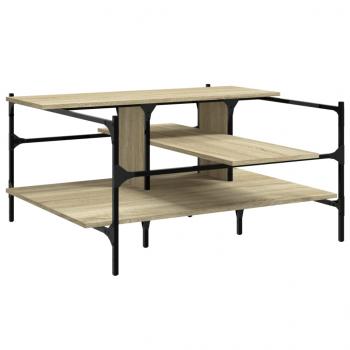 ARDEBO.de - Couchtisch Sonoma-Eiche 100x100x48,5 cm Holzwerkstoff