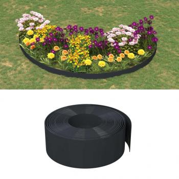 ARDEBO.de - Rasenkanten 3 Stk. Schwarz 10 m 20 cm Polyethylen