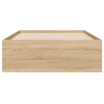 Bettgestell mit Schubladen Sonoma-Eiche 90x200cm Holzwerkstoff