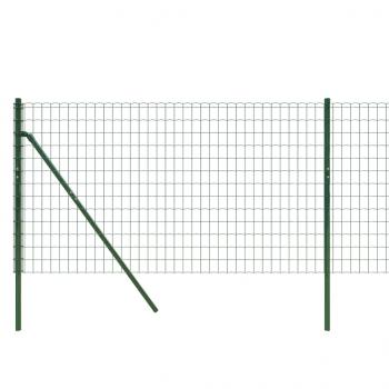 Maschendrahtzaun Grün 1x10 m Verzinkter Stahl