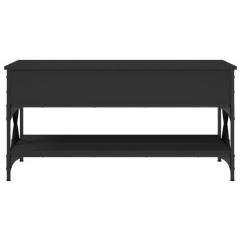 Couchtisch Schwarz 100x50x50 cm Holzwerkstoff und Metall