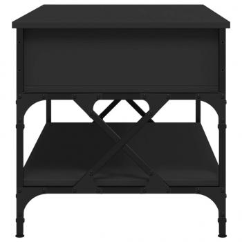 Couchtisch Schwarz 100x50x50 cm Holzwerkstoff und Metall