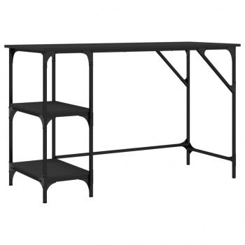 Schreibtisch Schwarz 120x50x75 cm Metall und Holzwerkstoff