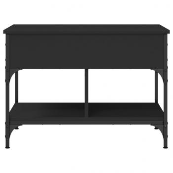 Couchtisch Schwarz 70x50x50 cm Holzwerkstoff und Metall