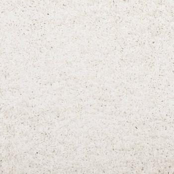 Teppich Shaggy Hochflor Modern Creme 240x240 cm