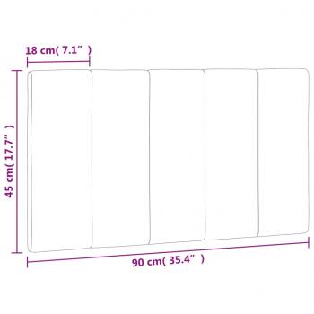 Kopfteil-Kissen Dunkelgrün 90 cm Samt