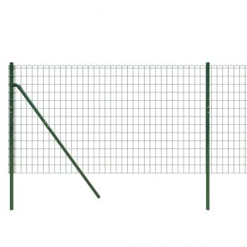 Maschendrahtzaun Grün 1x25 m Verzinkter Stahl