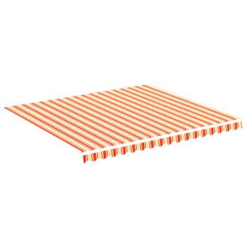 ARDEBO.de - Markisenbespannung Gelb und Orange 4x3,5 m