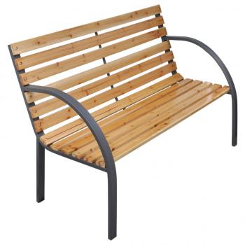 ARDEBO.de - Gartenbank 112 cm Massivholz Tanne