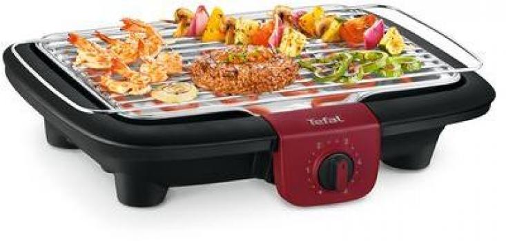 ARDEBO.de Tefal BG90E5 Easygrill Tischgrill, 2300W, regelbarer Thermostat, rot, schwarz