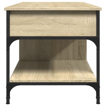 Couchtisch Sonoma-Eiche 100x50x50 cm Holzwerkstoff und Metall