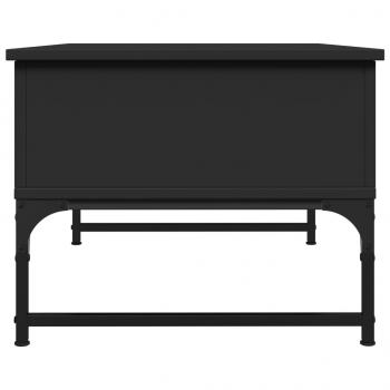 Couchtisch Schwarz 70x50x40 cm Holzwerkstoff und Metall