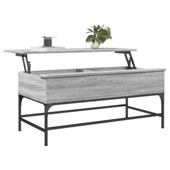 Couchtisch Grau Sonoma 100x50x45 cm Holzwerkstoff und Metall