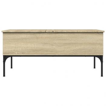 Couchtisch Sonoma-Eiche 100x50x45 cm Holzwerkstoff und Metall