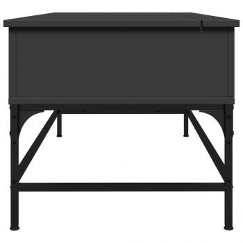 Couchtisch Schwarz 100x50x45 cm Holzwerkstoff und Metall