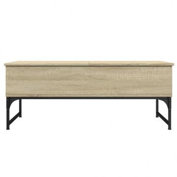 Couchtisch Sonoma-Eiche 100x50x40 cm Holzwerkstoff und Metall