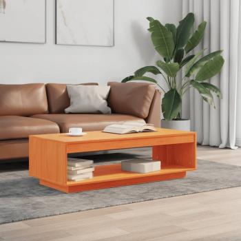 Couchtisch Wachsbraun 110x50x33,5 cm Massivholz Kiefer