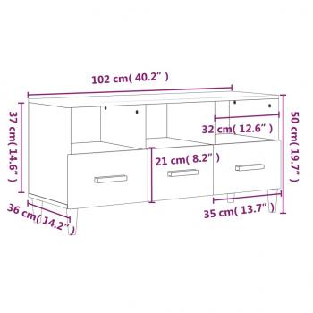 TV-Schrank Sonoma-Eiche 102x36x50 cm Holzwerkstoff