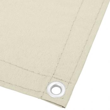 Balkon-Sichtschutz Creme 120x1000 cm 100 % Polyester-Oxford