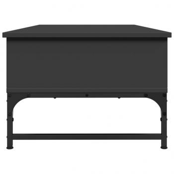 Couchtisch Schwarz 100x50x35 cm Holzwerkstoff und Metall