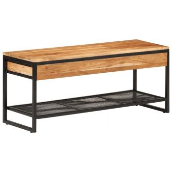 ARDEBO.de - Schuhbank 110x35x45 cm Massivholz Akazie und Eisen