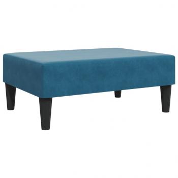 Fußhocker Blau 77x55x31 cm Samt