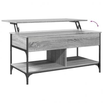 Couchtisch Grau Sonoma 100x50x50 cm Holzwerkstoff und Metall