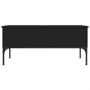 Couchtisch Schwarz 100x50x45 cm Holzwerkstoff und Metall