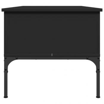 Couchtisch Schwarz 100x50x45 cm Holzwerkstoff und Metall