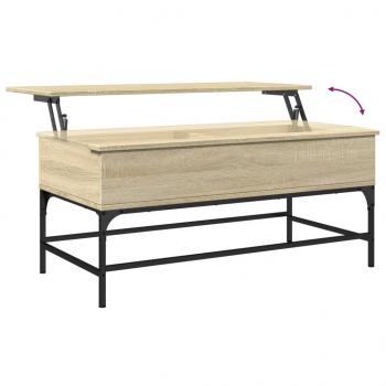 Couchtisch Sonoma-Eiche 100x50x45 cm Holzwerkstoff und Metall