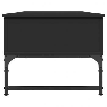 Couchtisch Schwarz 100x50x40 cm Holzwerkstoff und Metall