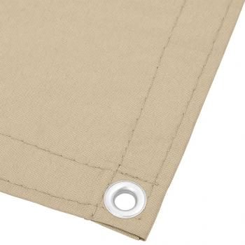 Balkon-Sichtschutz Beige 75x700 cm 100 % Polyester-Oxford