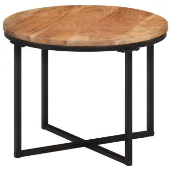 ARDEBO.de - Couchtisch 45x45x35 cm Massivholz Akazie und Eisen