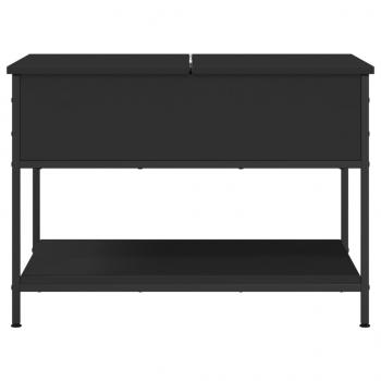 Couchtisch Schwarz 70x50x50 cm Holzwerkstoff und Metall