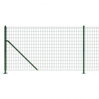 Maschendrahtzaun mit Bodenflansch Grün 1,1x25 m